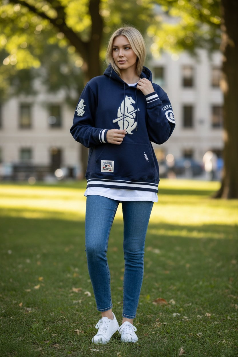 Chicago Cubs Pro Standard Navy Retro Classic Hoodie