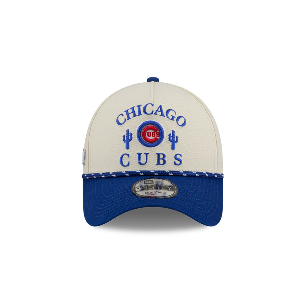 Chicago Cubs Spring Training New ERa 9FORTY A-Frame Beige/Royal Rope Adjustable Hat