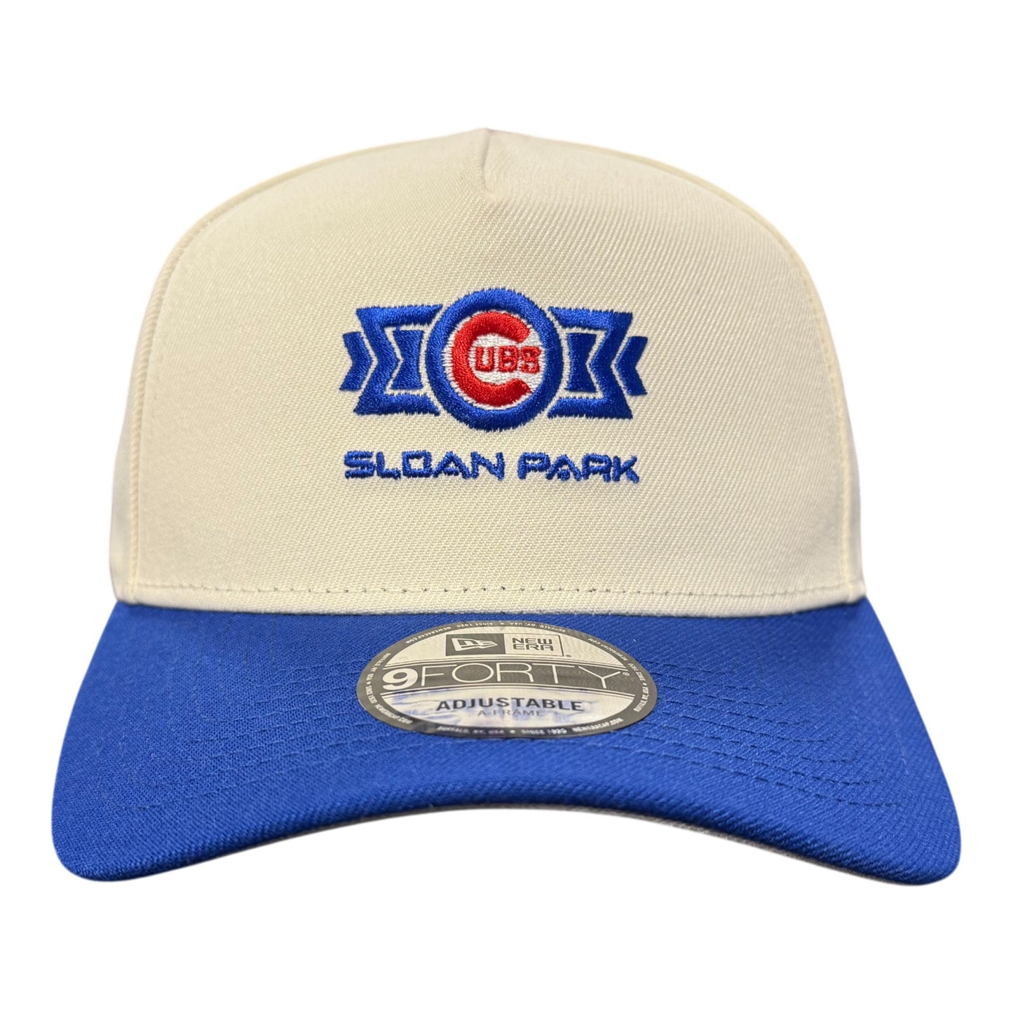 Chicago Cubs Spring Training Sloan Park Chrome/Royal New Era 9FORTY A-Frame Adjustable Hat