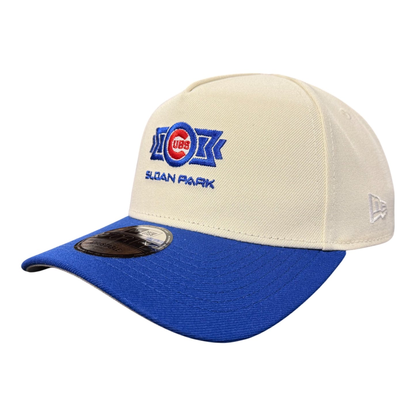 Chicago Cubs Spring Training Sloan Park Chrome/Royal New Era 9FORTY A-Frame Adjustable Hat