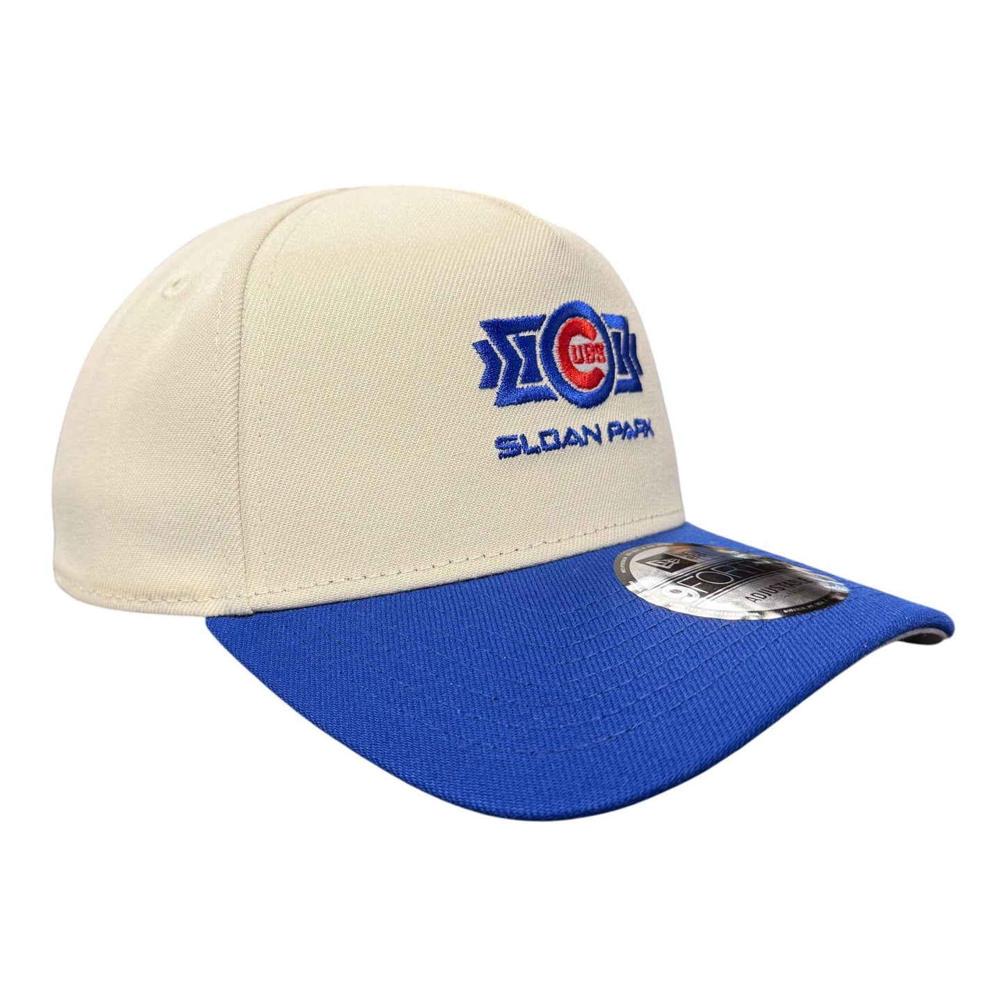Chicago Cubs Spring Training Sloan Park Chrome/Royal New Era 9FORTY A-Frame Adjustable Hat