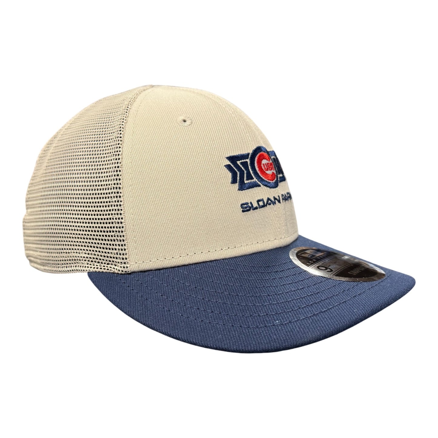 Chicago Cubs Spring Training Sloan Park Stone/Navy New Era Low Profile 950 Adjustable Snapback Hat