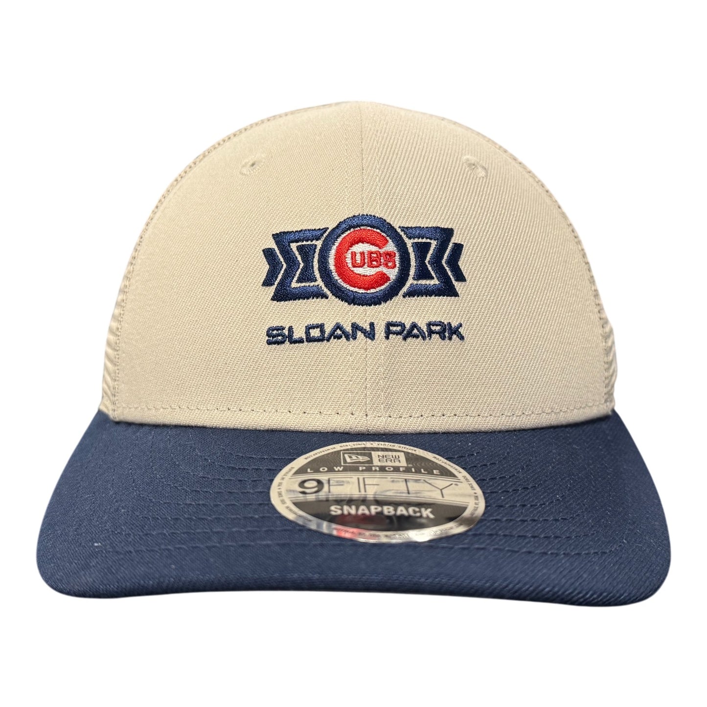 Chicago Cubs Spring Training Sloan Park Stone/Navy New Era Low Profile 950 Adjustable Snapback Hat