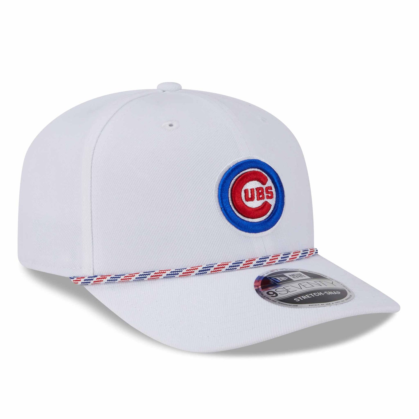 Chicago Cubs White New Era 9SEVENTY Multi Rope Stretch-Snap Adjustable Hat