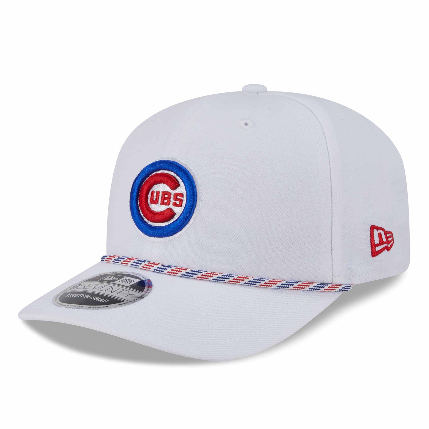 Chicago Cubs White New Era 9SEVENTY Multi Rope Stretch-Snap Adjustable Hat