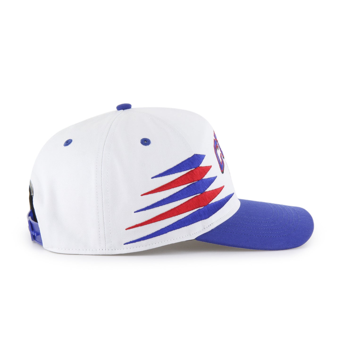 Chicago Cubs White/Royal Diamond Cut '47 Hitch Adjustable Hat
