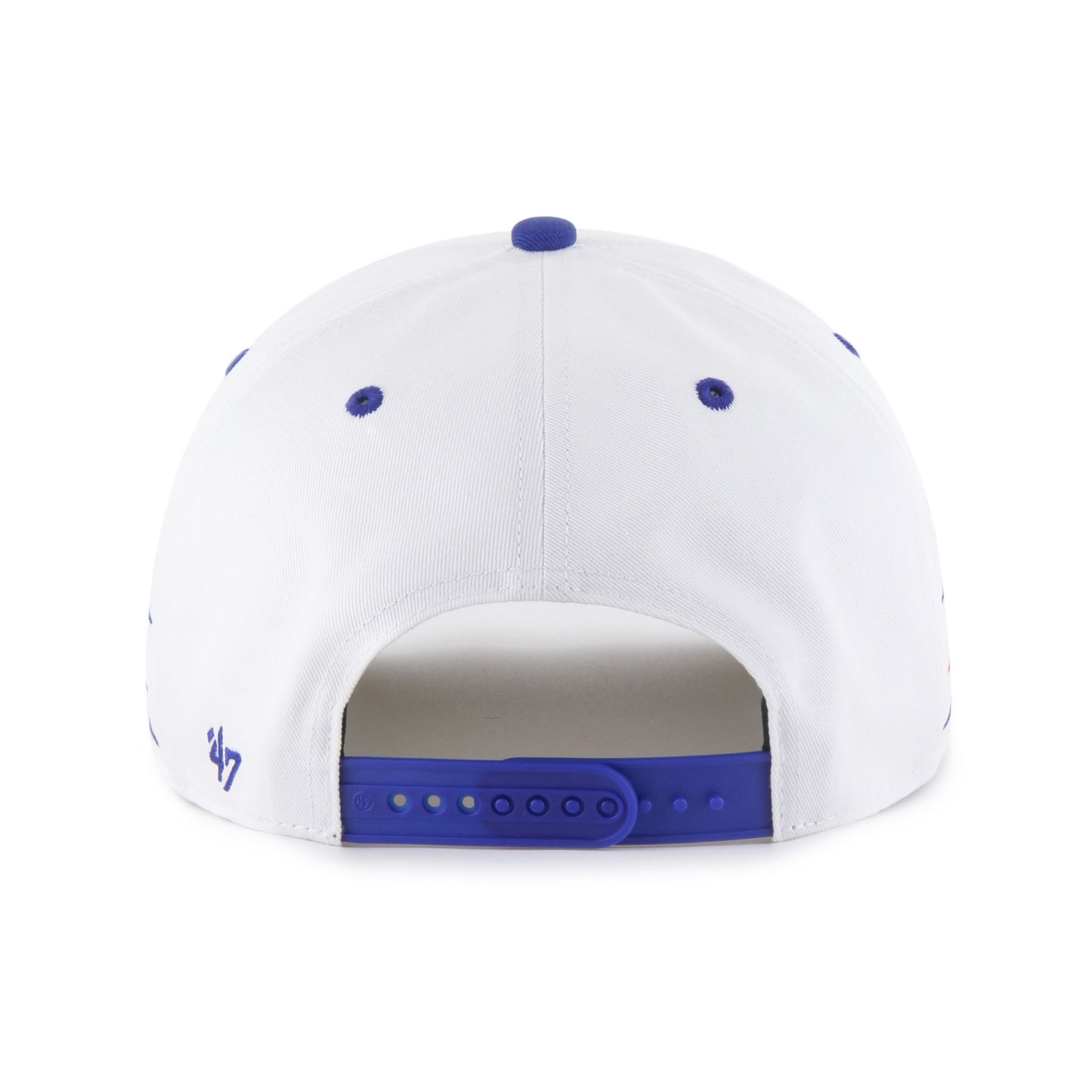 Chicago Cubs White/Royal Diamond Cut '47 Hitch Adjustable Hat