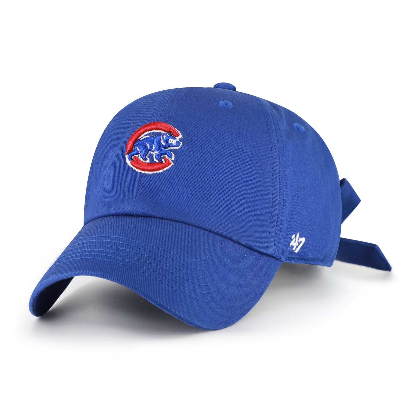 Chicago Cubs Women's Royal Bow Back '47 Clean Up Adjustable Hat