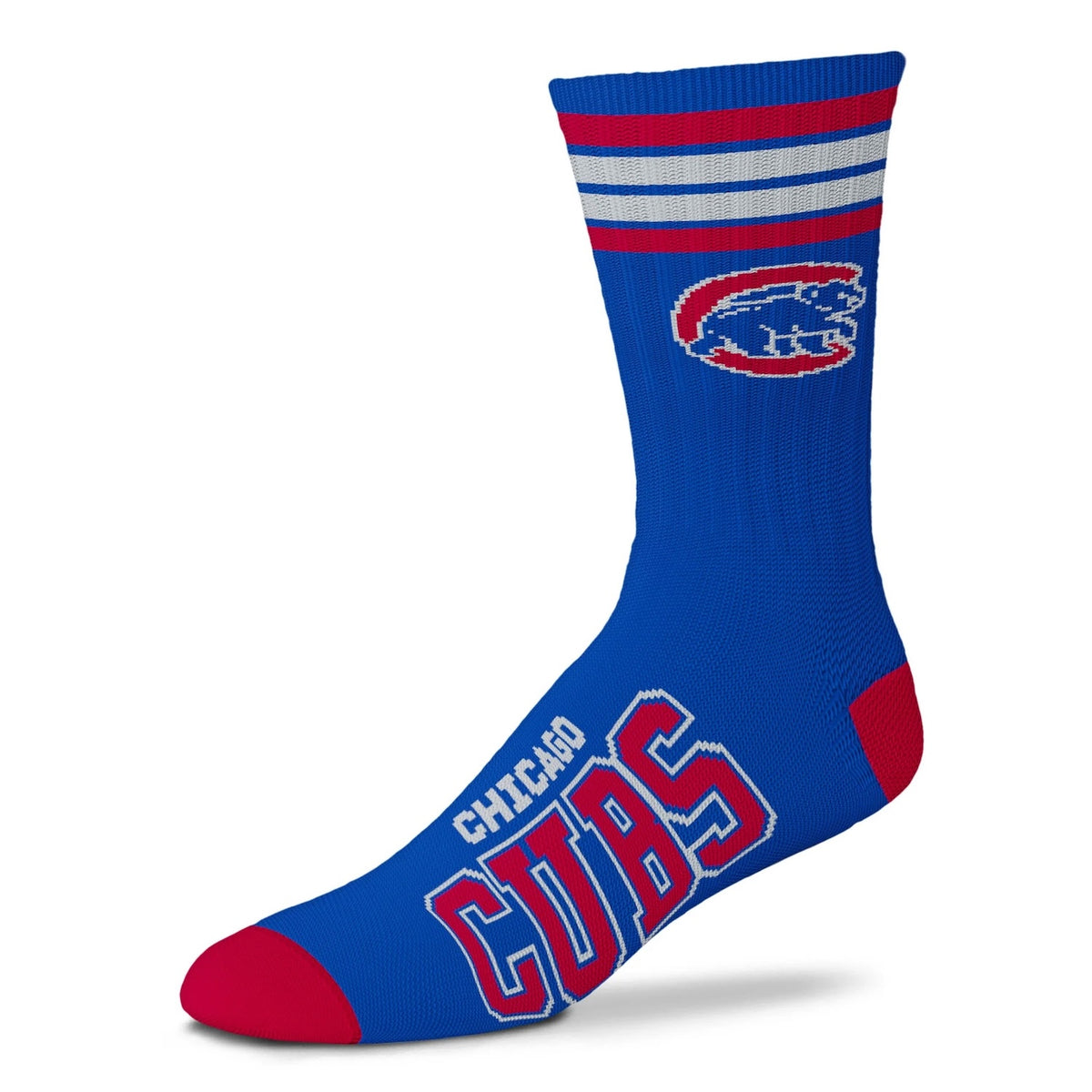 Chicago Cubs Youth Four Stripe Crawl Bear Socks