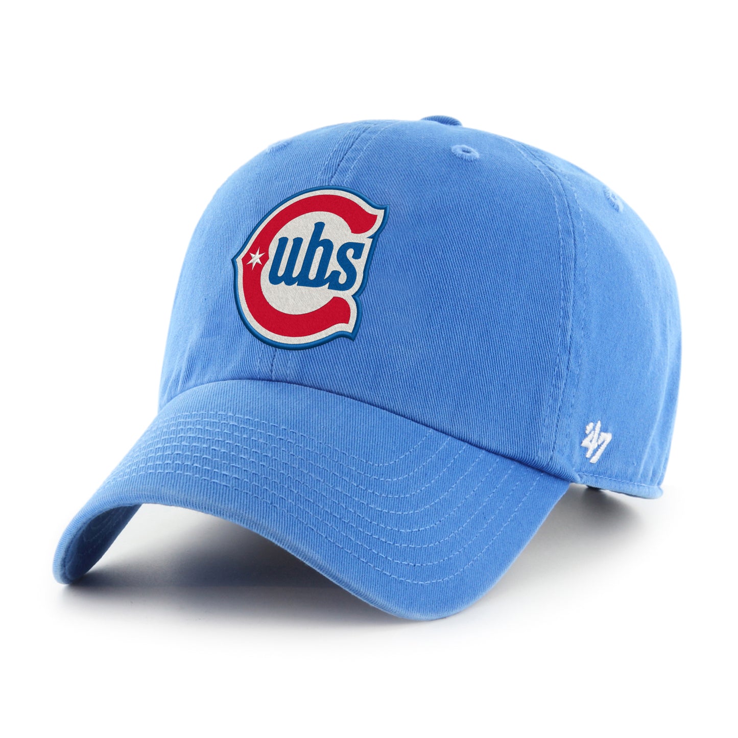Chicago Cubs '47 Blue Razz Alt 2 Logo Clean Up Adjustable Hat