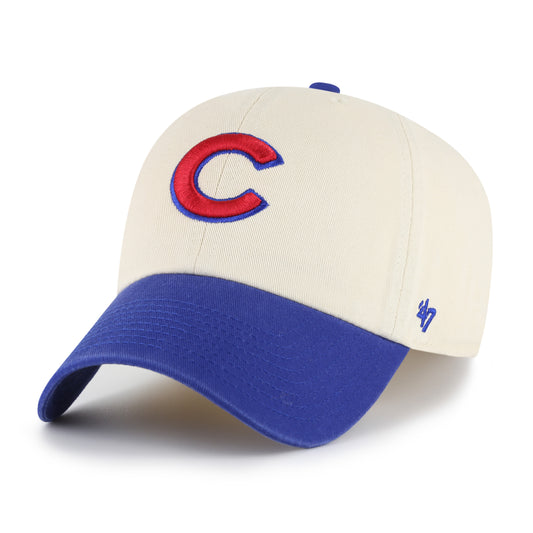 Chicago Cubs '47 Clean Up Natural/Royal Two Toned C Adjustable Hat