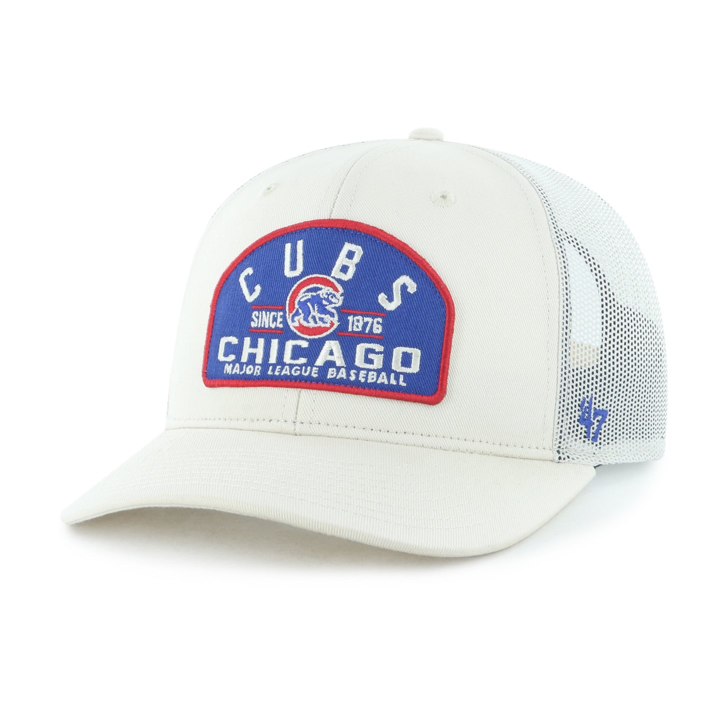 Chicago Cubs '47 Natural Leland Adjustable Trucker Hat