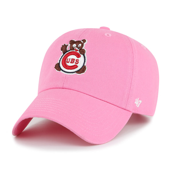 Chicago Cubs '47 Toddler Pink Waving Bear Clean Up Adjustable Hat