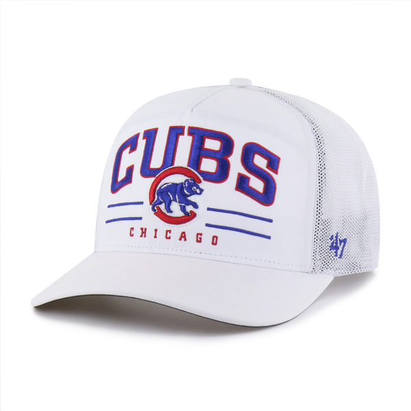 Chicago Cubs '47 White BRRR Roscoe Mesh Hitch Adjustable Hat