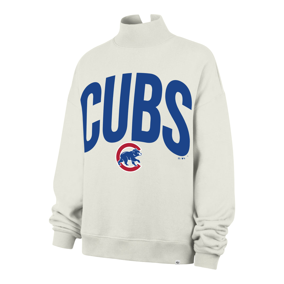 Chicago Cubs '47 Women's Dune Subtle Muse Mock Neck Pullover Sweatshirt