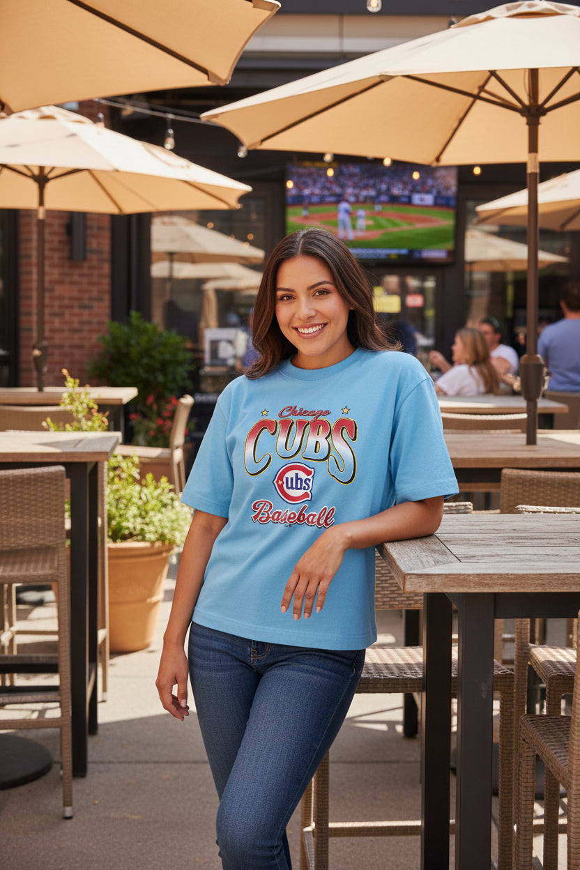 Chicago Cubs '47 Women's Vibe Check Reed City Tee