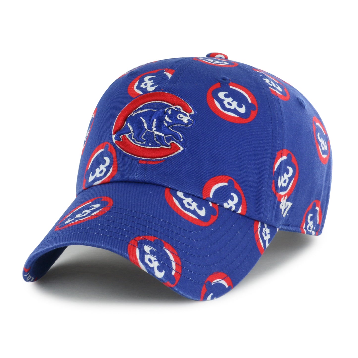 Chicago Cubs '47 Youth Royal Printfetti Clean Up Adjustable Hat