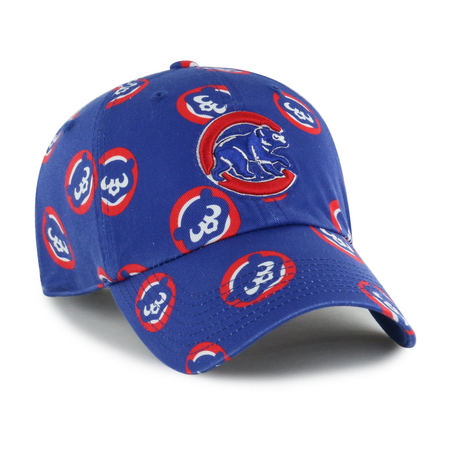 Chicago Cubs '47 Youth Royal Printfetti Clean Up Adjustable Hat