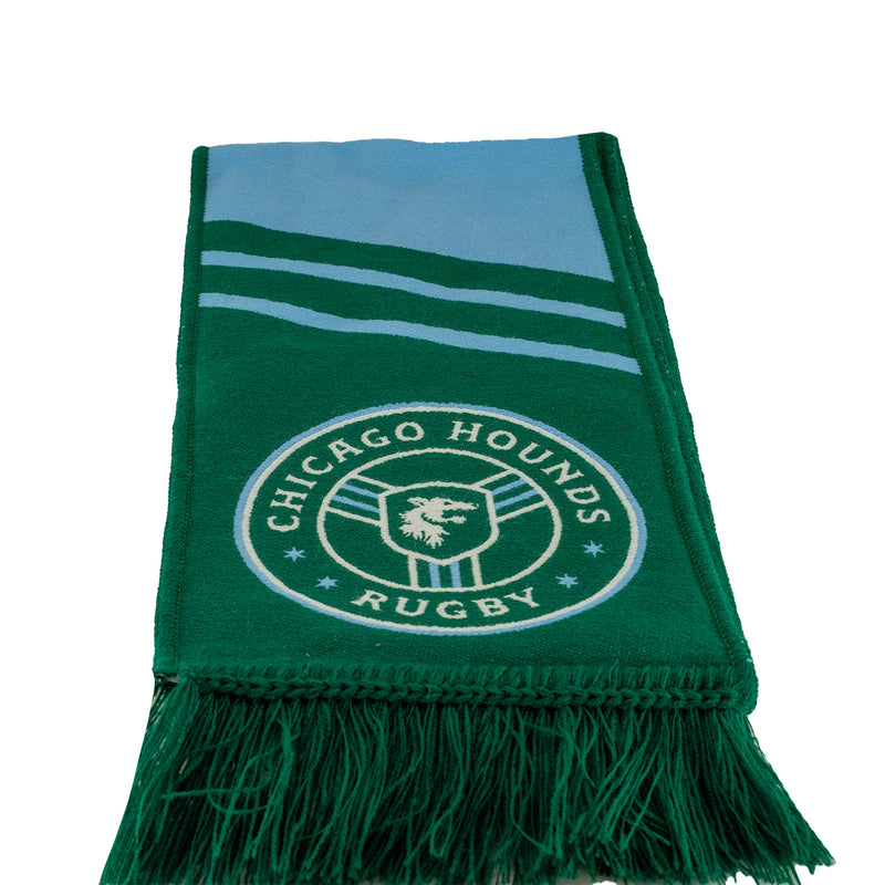 Chicago Hounds Green/Blue Ruffneck Scarf