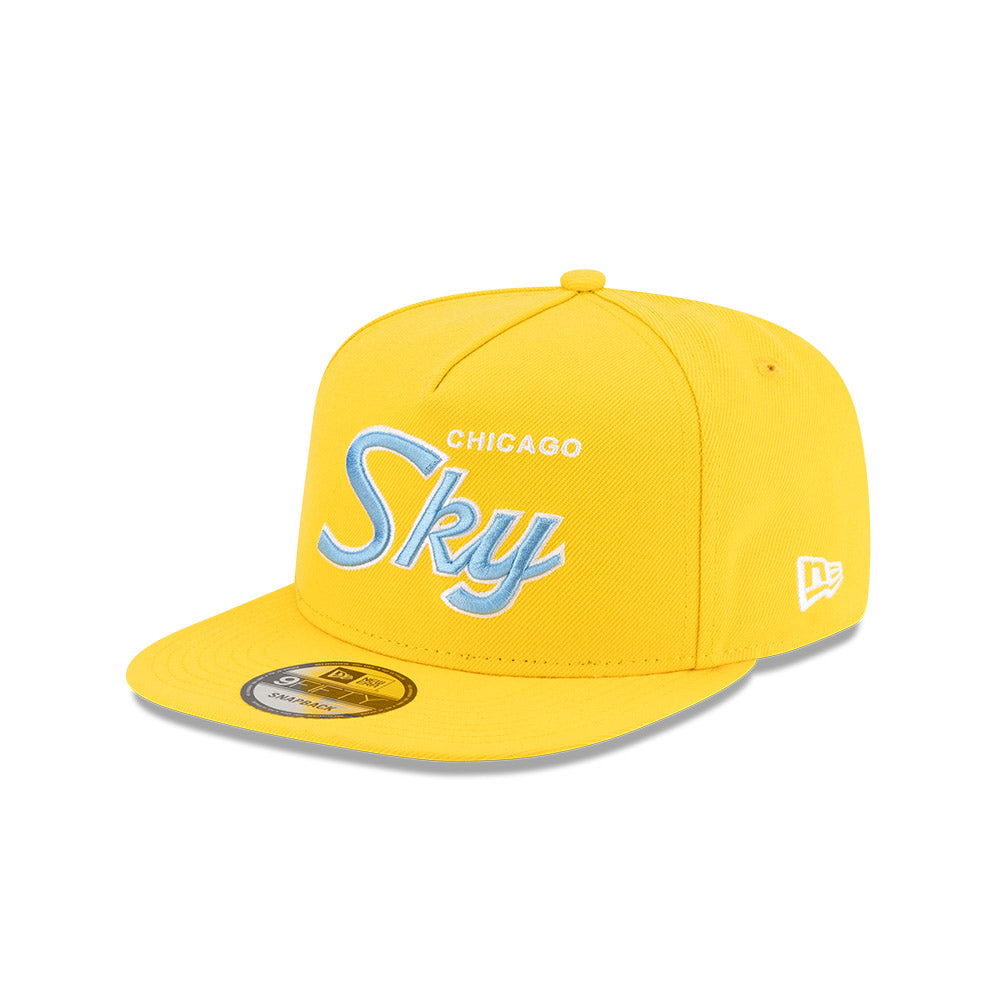 Chicago Sky New Era 9FIFTY A-Frame Yellow Script Adjustable Hat