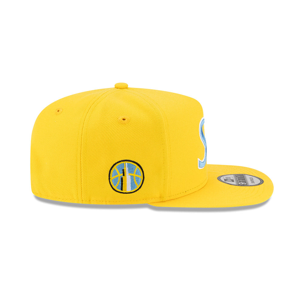 Chicago Sky New Era 9FIFTY A-Frame Yellow Script Adjustable Hat