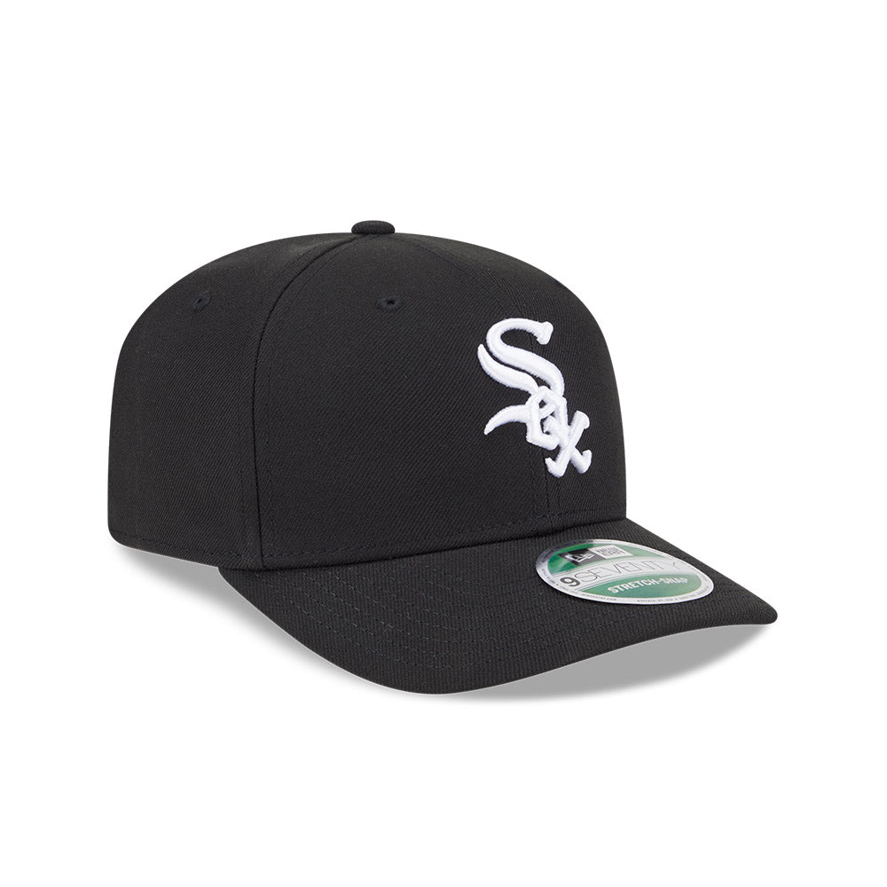 Chicago White Sox New Era 9SEVENTY Black Stretch-Snap Adjustable Hat