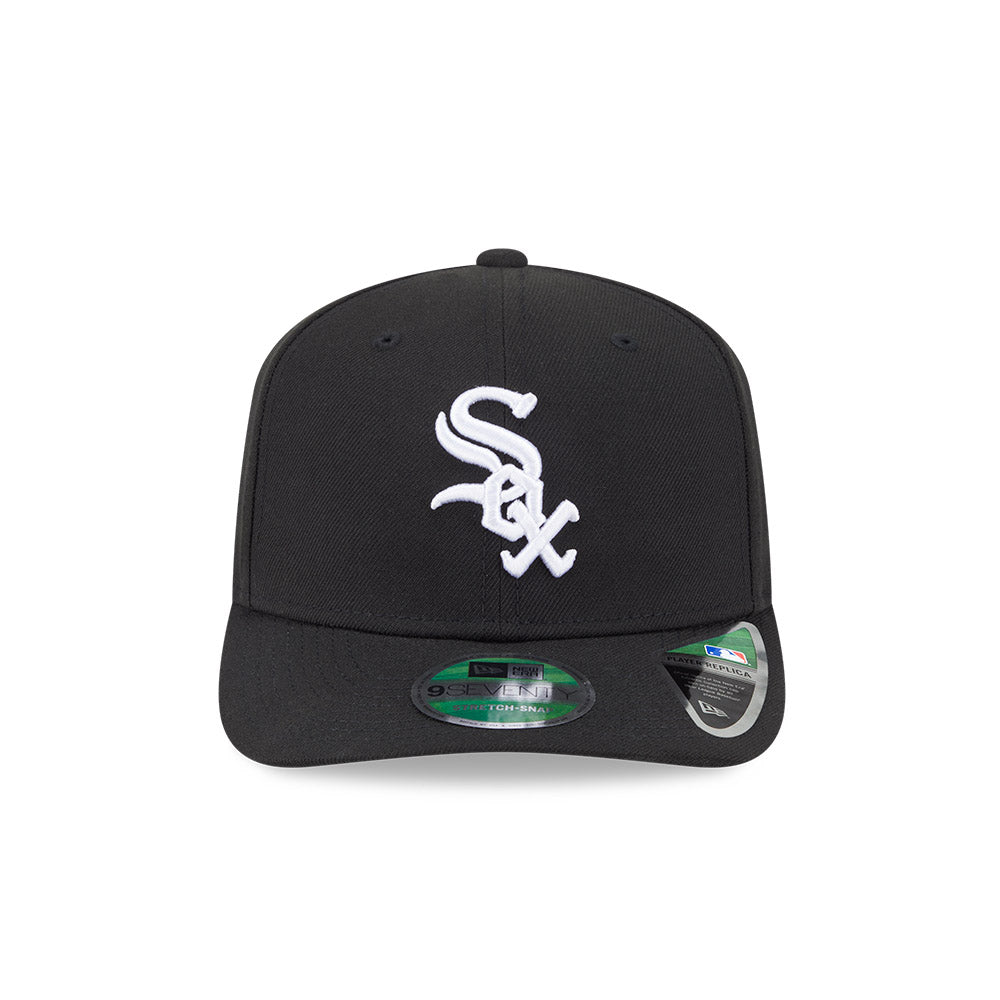 Chicago White Sox New Era 9SEVENTY Black Stretch-Snap Adjustable Hat