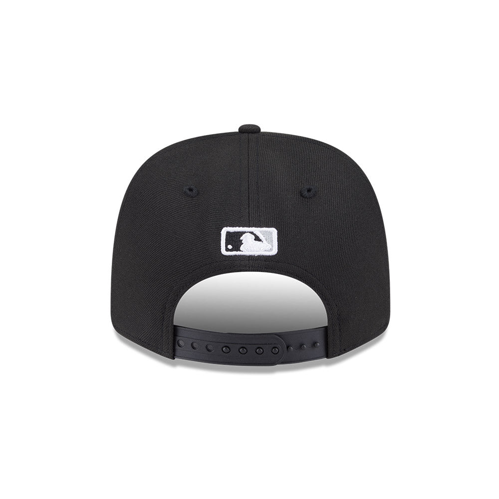 Chicago White Sox New Era 9SEVENTY Black Stretch-Snap Adjustable Hat