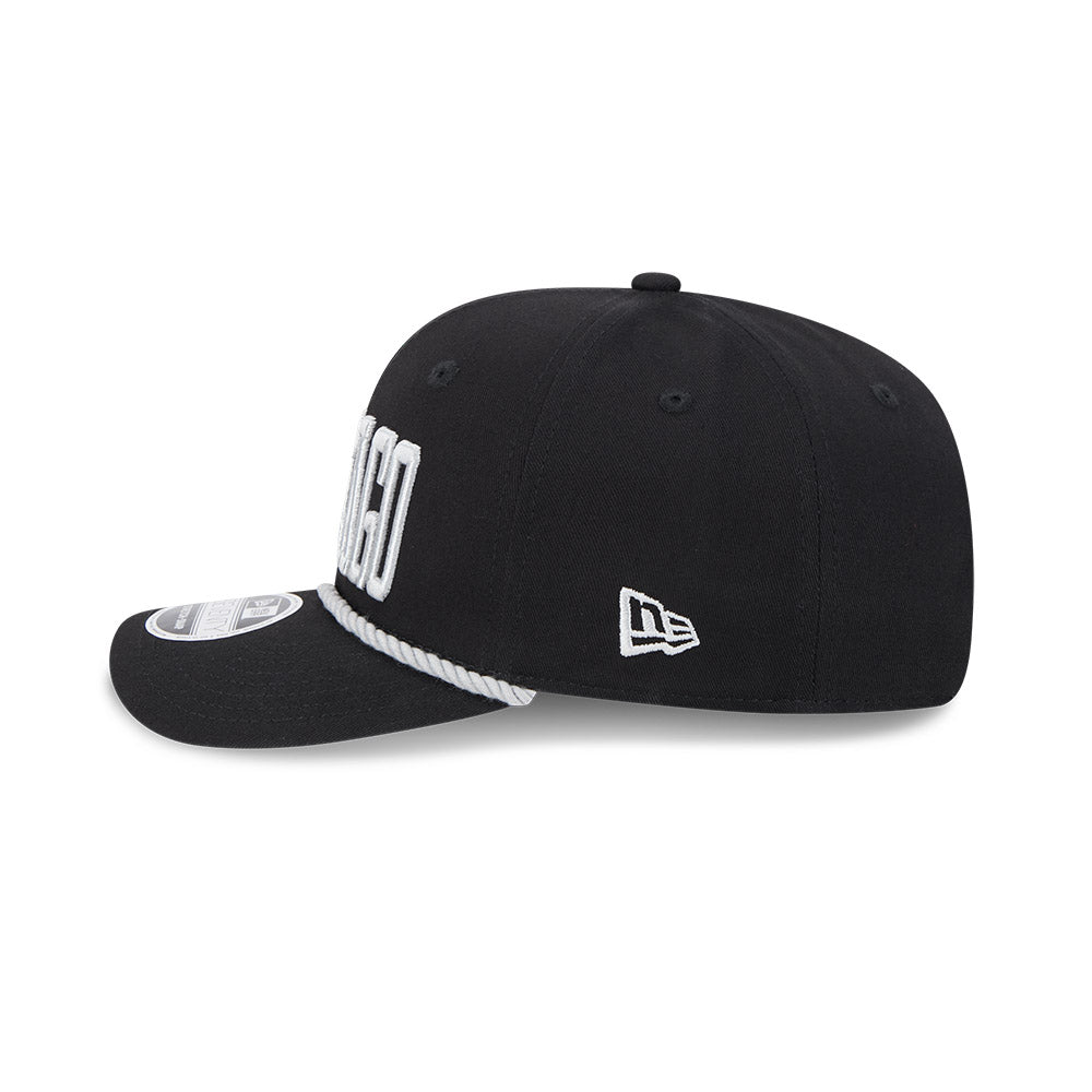 Chicago White Sox New Era 9SEVENTY CHICAGO Black Stretch-Snap Adjustable Hat