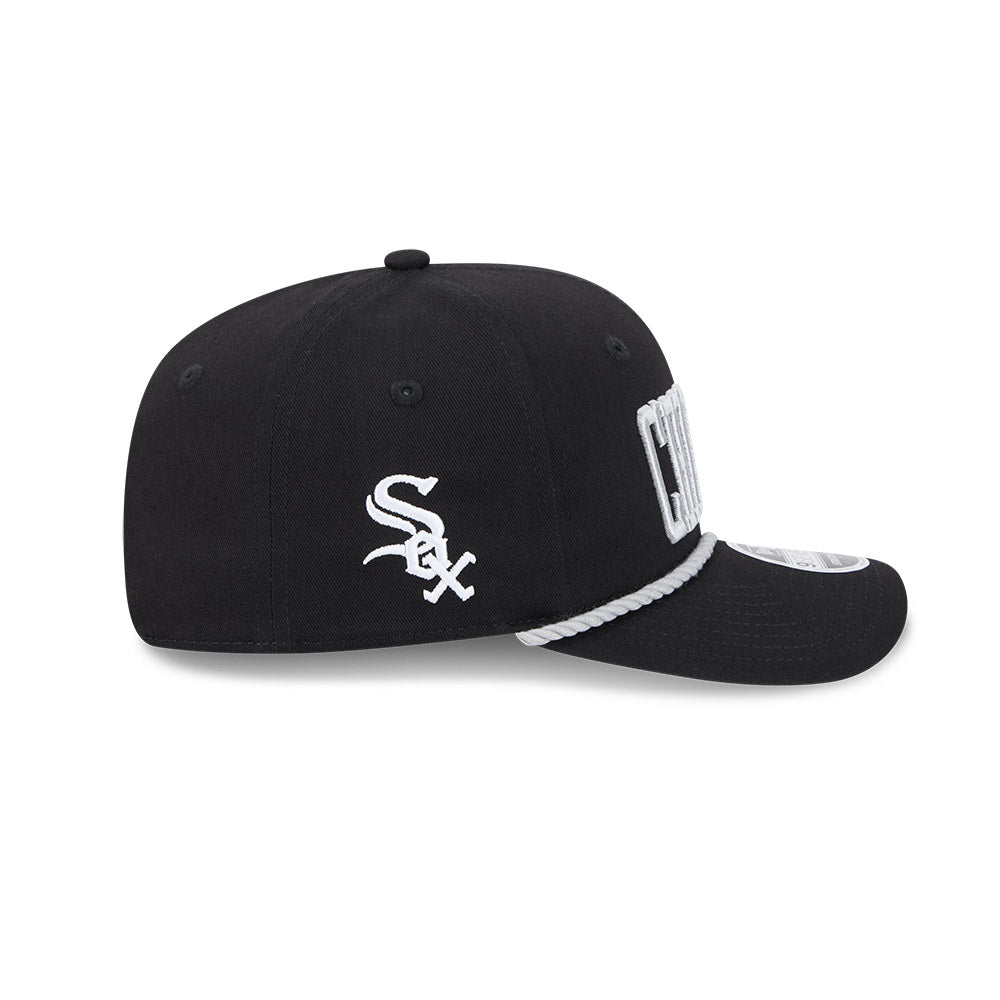 Chicago White Sox New Era 9SEVENTY CHICAGO Black Stretch-Snap Adjustable Hat