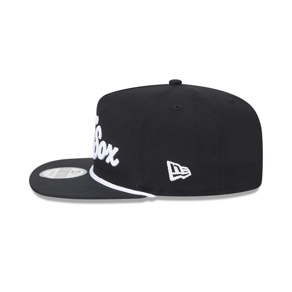Chicago White Sox New Era Golfer Text Team Adjustable Hat