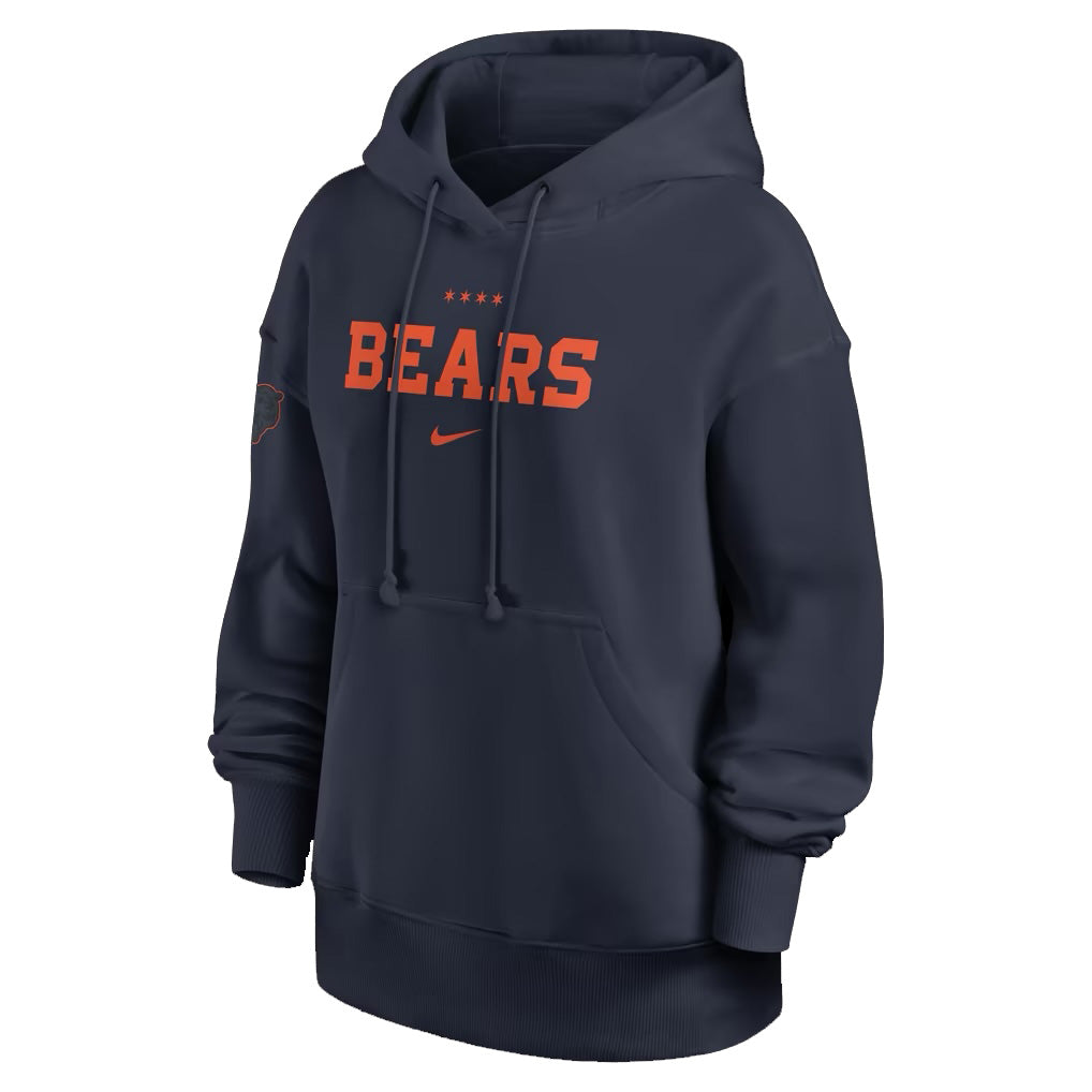 Chicago Bears Nike Women's Navy Rivalry Collection Oversized Hoodie