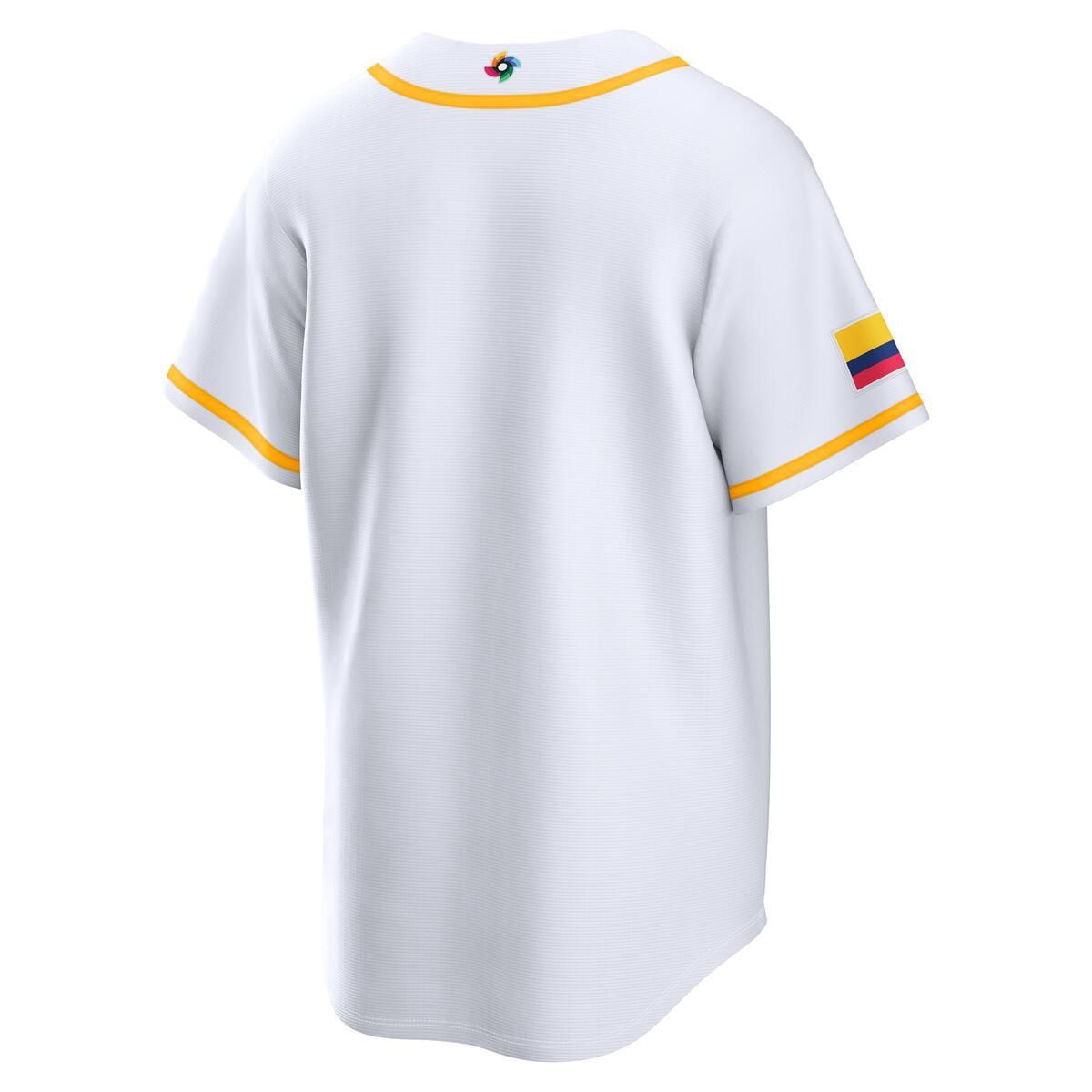 Colombia World Baseball Classic 2026 Nike White Home Jersey