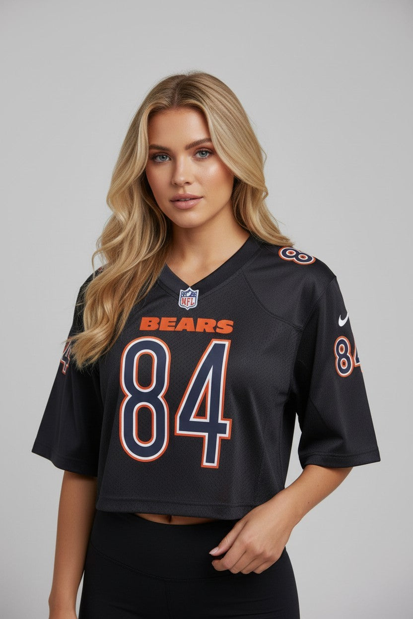 Colston Loveland #84 Chicago Bears Black Crop Fashion Jersey