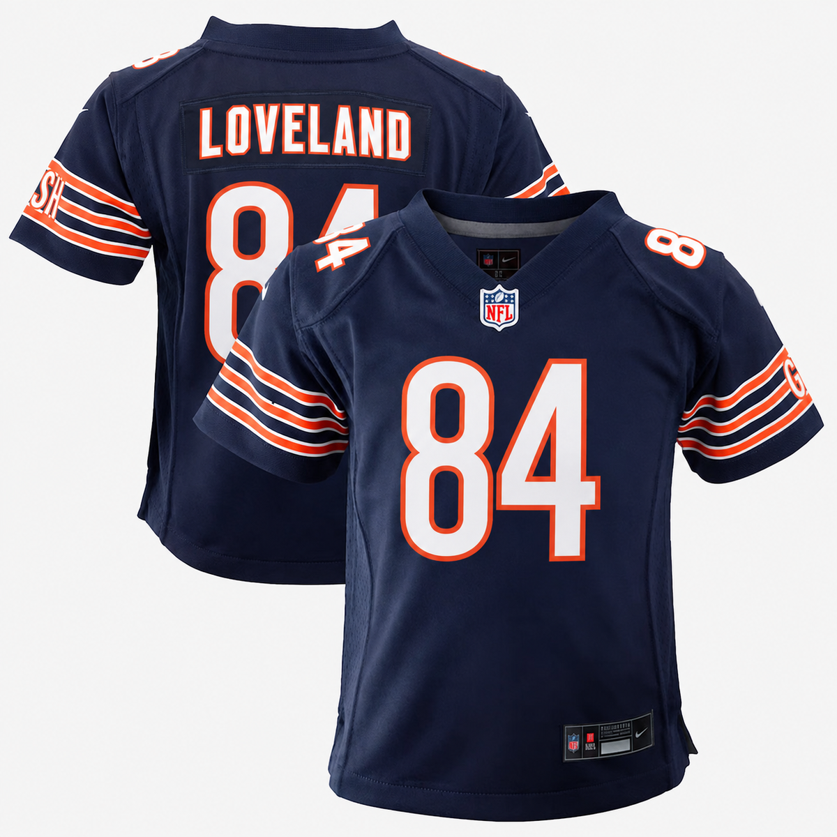Colston Loveland Chicago Bears Nike Toddler Navy Game Jersey