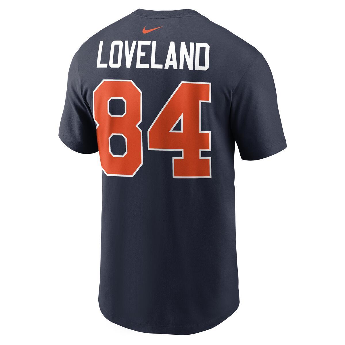 Colston Loveland #84 Chicago Bears Nike Men's Rivalry T-Shirt