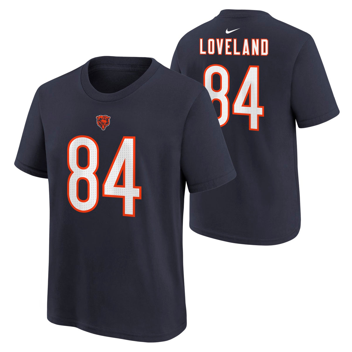 Colston Loveland #84 Chicago Bears Nike Youth Player T-Shirt