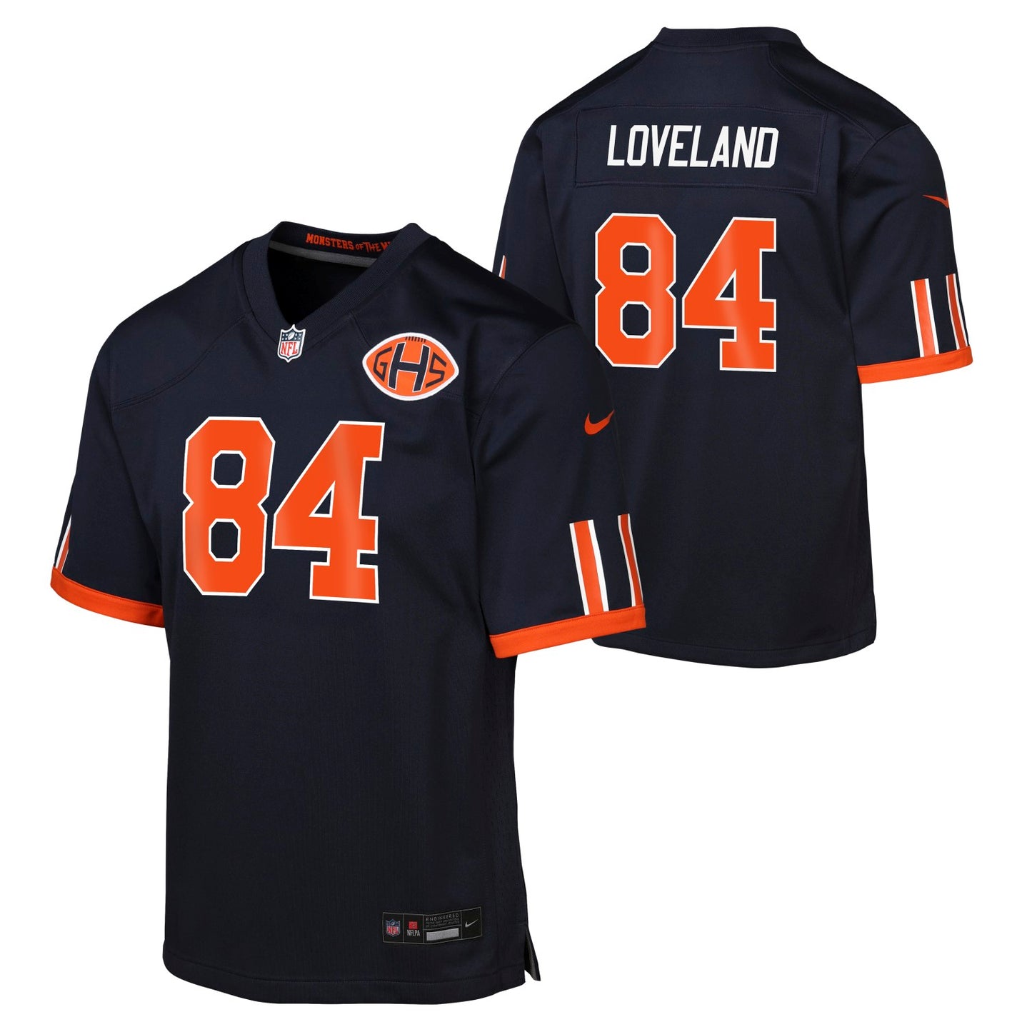 Colston Loveland #84 Chicago Bears Rivalry Nike Youth Jersey