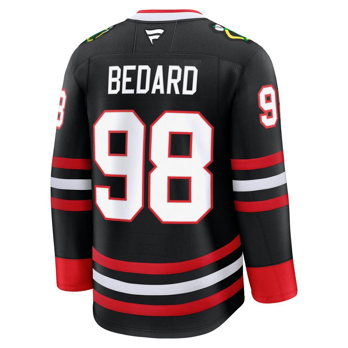 Connor Bedard Chicago Blackhawks Fanatics Premium Black Alternate Jersey