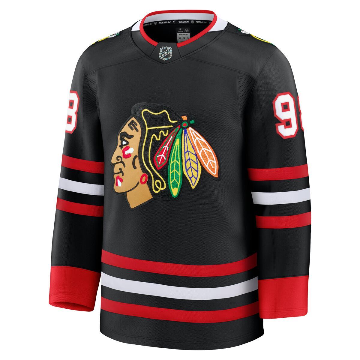 Connor Bedard Chicago Blackhawks Fanatics Premium Black Alternate Jersey
