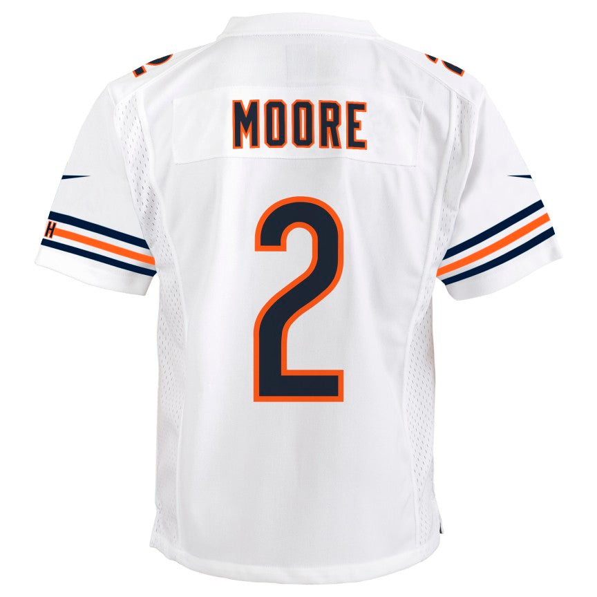 D.J. Moore Chicago Bears Nike Youth White Game Jersey