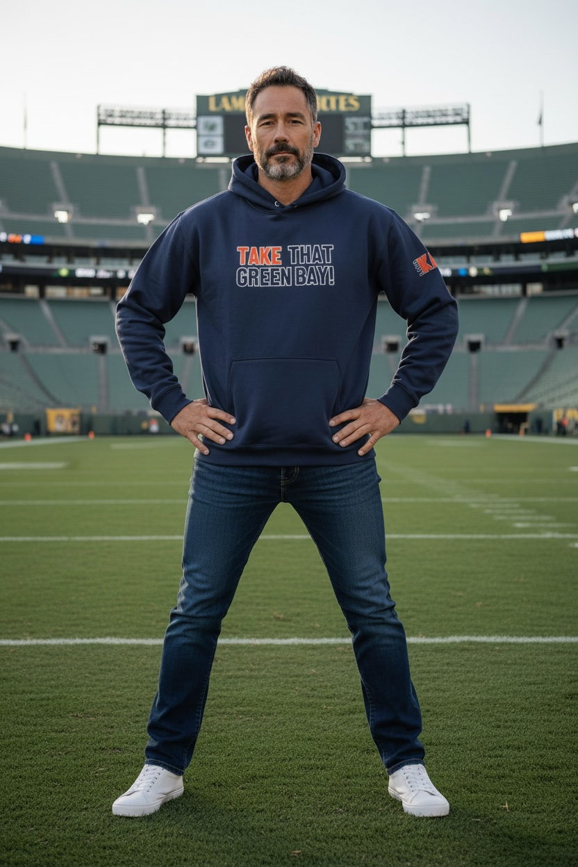 David Kaplan TAKE THAT GREEN BAY! Navy REKAP Hoodie