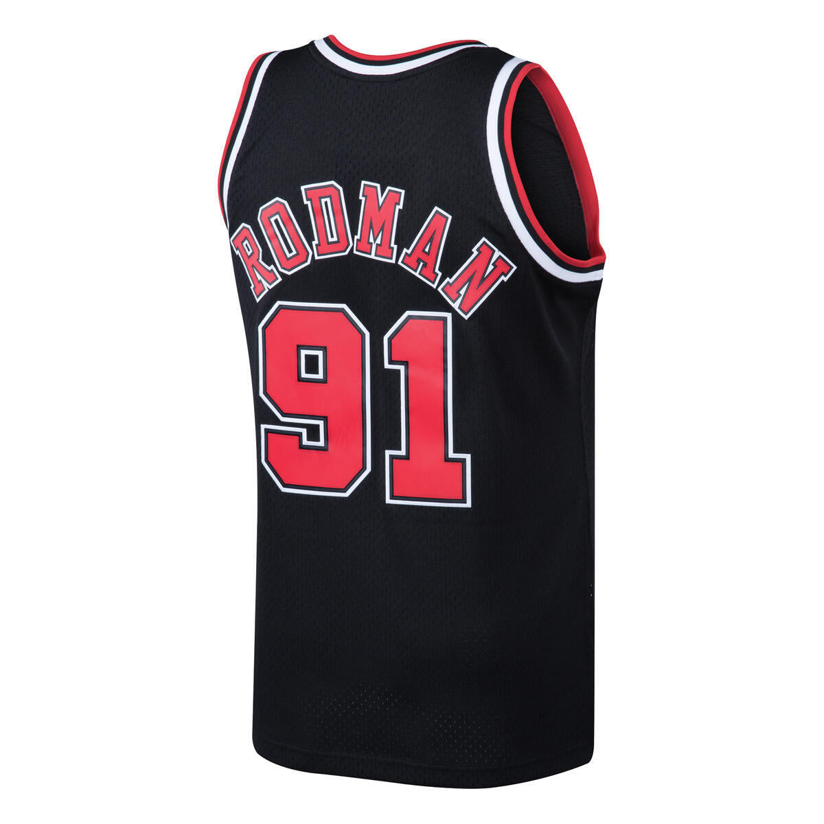 Dennis Rodman Chicago Bulls Black/Red Swingman 1997-98 Jersey