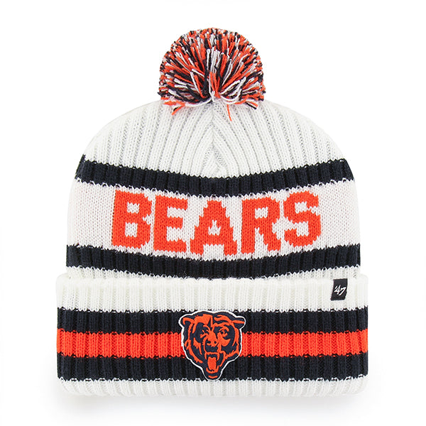 Chicago Bears White Bering 47' Cuffed Knit Hat