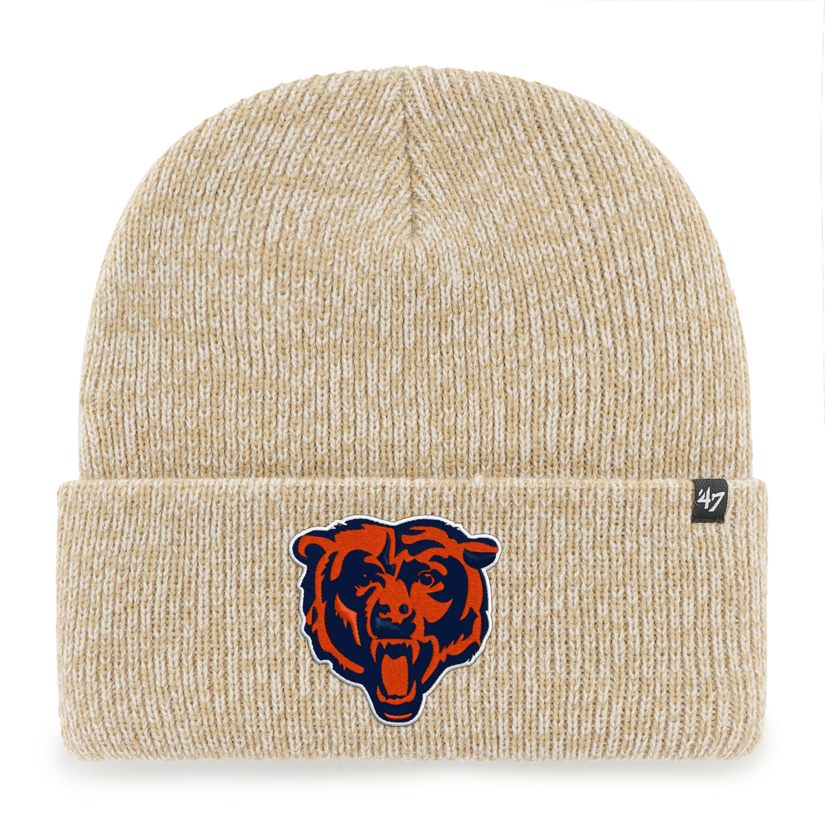 Chicago Bears '47 Khaki Brain Freeze Cuffed Knit Hat