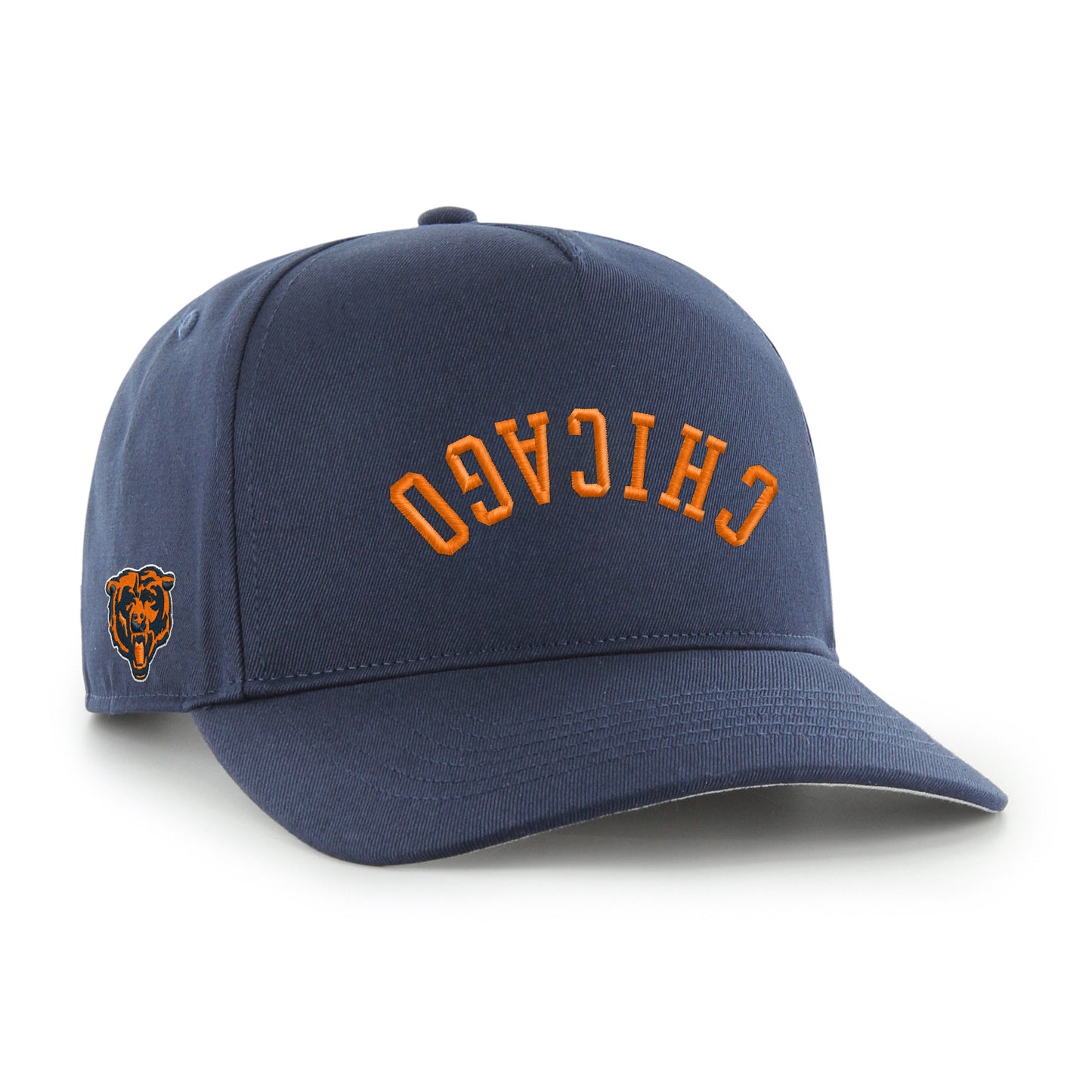 Chicago Bears Upside Down Flip Script Hitch Adjustable Hat