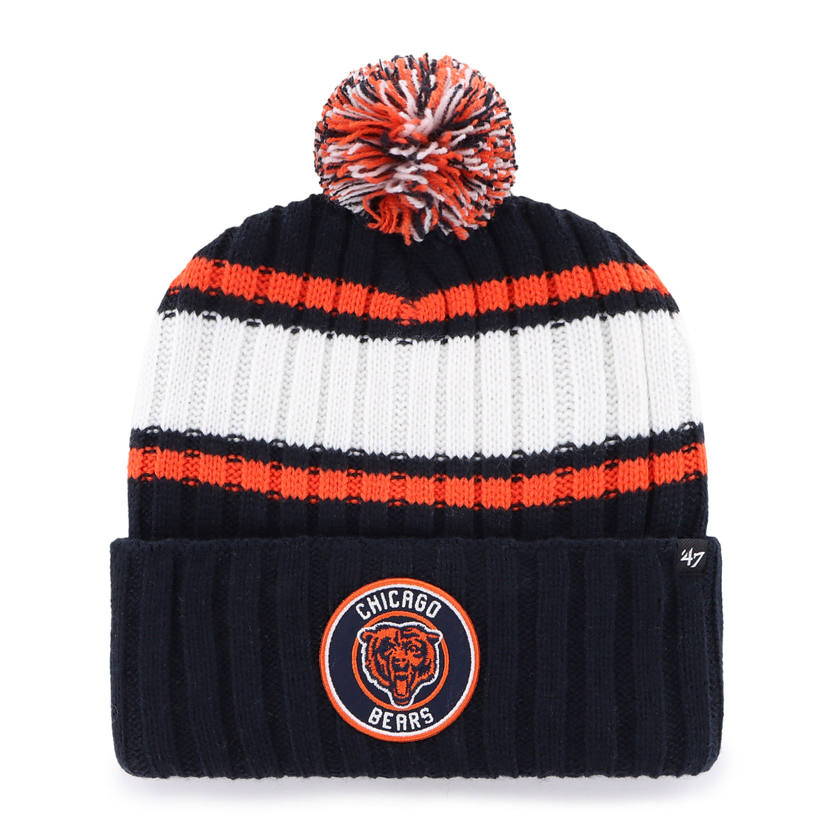 Chicago Bears '47 Navy Plateau Cuffed Knit Hat