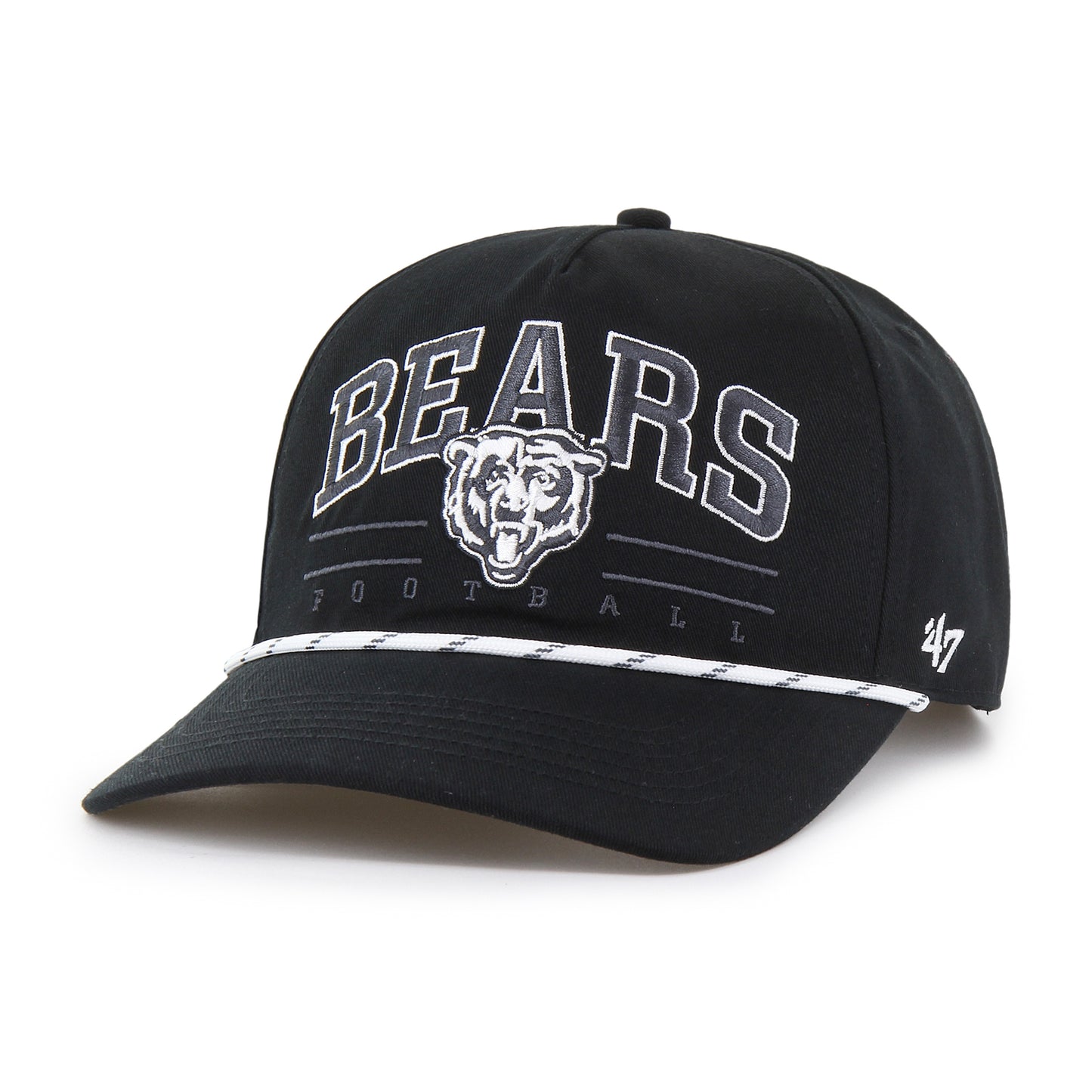 Chicago Bears Black Roscoe Speckle '47 Hitch Adjustable Hat