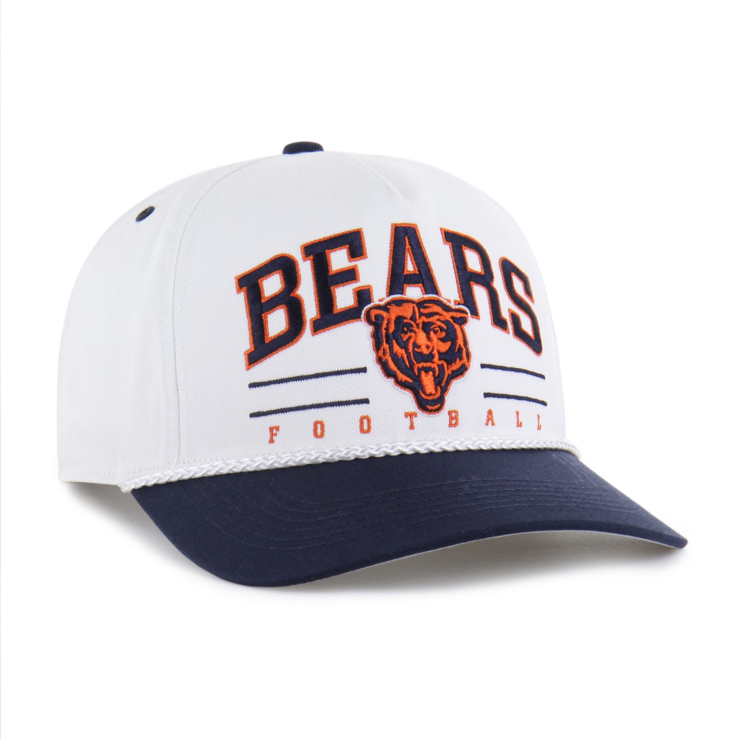Chicago Bears '47 Hitch White/Navy Roscoe Adjustable Hat