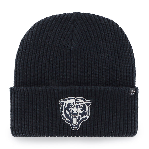 Chicago Bears Black Uppercut Cuffed Knit Hat